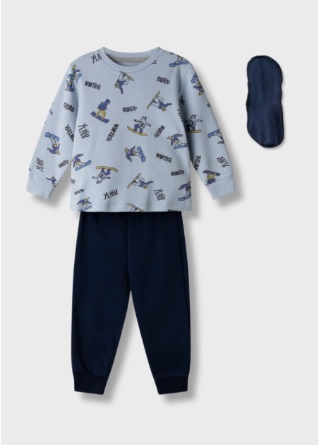 Hashtag Πιτζάμα Με Μάσκα Ύπνου H608