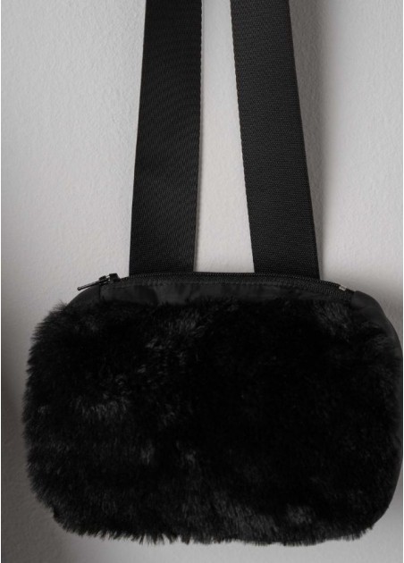 Εβίτα Μπουφάν Με Τσάντα Μαύρο 255050