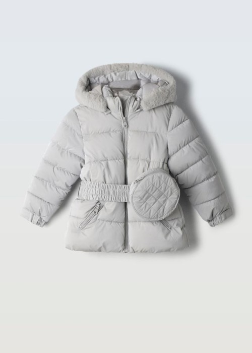 Εβίτα Μπουφάν Με Τσάντα Γκρι 255204