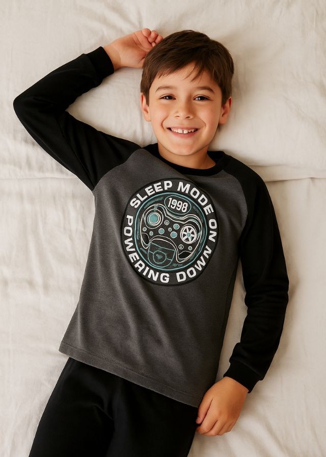 Hashtag Πιτζάμα Με Μάσκα Ύπνου H-621