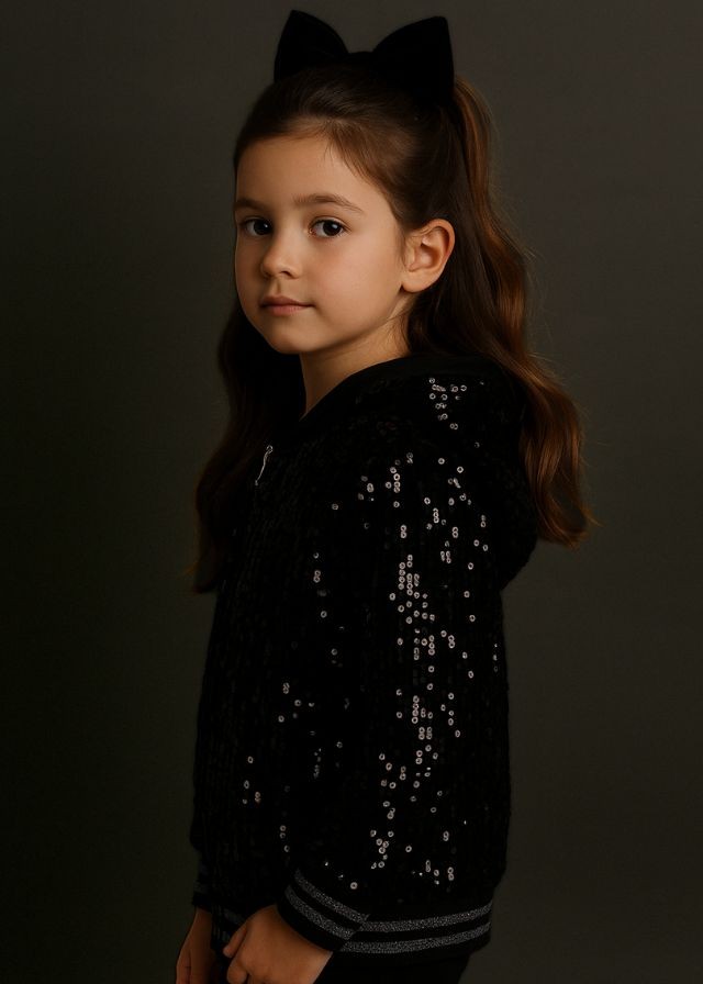 Εβίτα Ζακέτα Μαύρη Με Πούλιες 243099