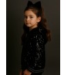 Εβίτα Ζακέτα Μαύρη Με Πούλιες 243099