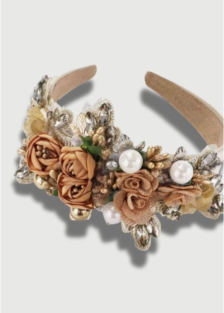 Στέκα Χοντρή Εκρού-Καφέ 18569-0010