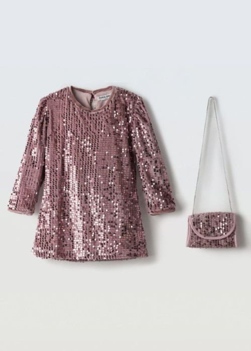 Εβίτα Σετ Φόρεμα Με Τσάντα Ροζ 255300