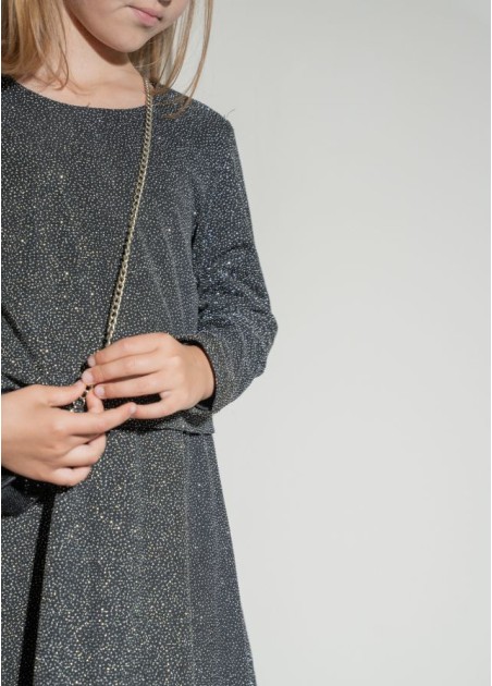 Εβίτα Σετ Φόρεμα Με Τσάντα Μαύρο 255059