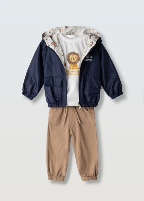 Hashtag Σετ 3 Τεμαχίων Με Μπουφάν Διπλής Όψης 266613