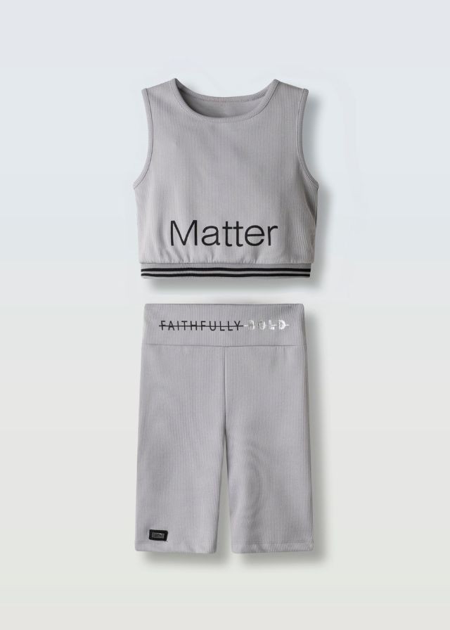 Εβίτα Σετ 2 Τεμαχίων Γκρι 254007