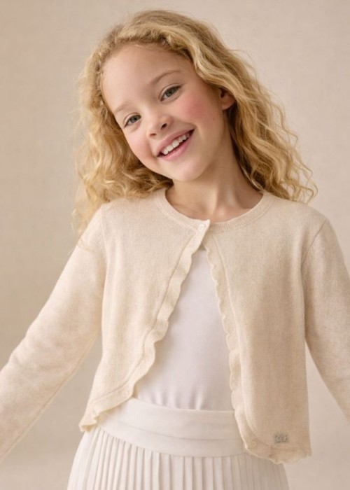 Εβίτα Ζακέτα Πλεκτή Χρυσή 254248