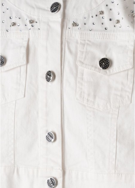 Εβίτα Τζάκετ Λευκό 266026