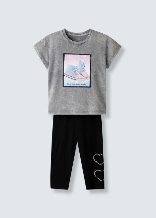 Εβίτα Σετ 2 Τεμαχίων Γκρι 266002